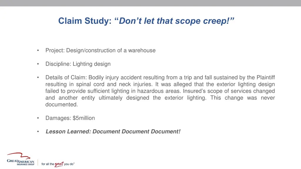 claim study don t let that scope creep 1