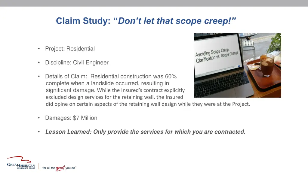 claim study don t let that scope creep