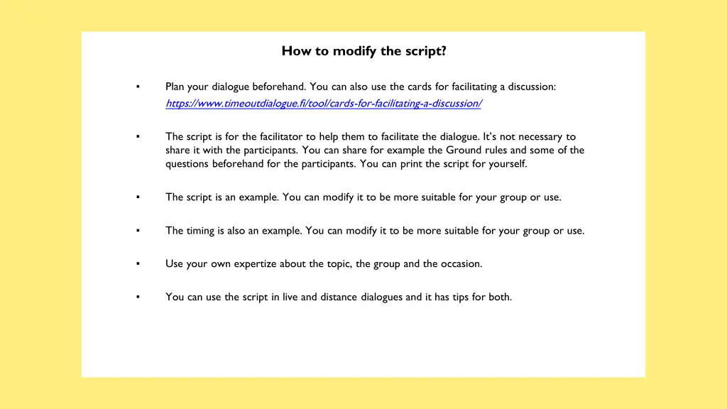 how to modify the script