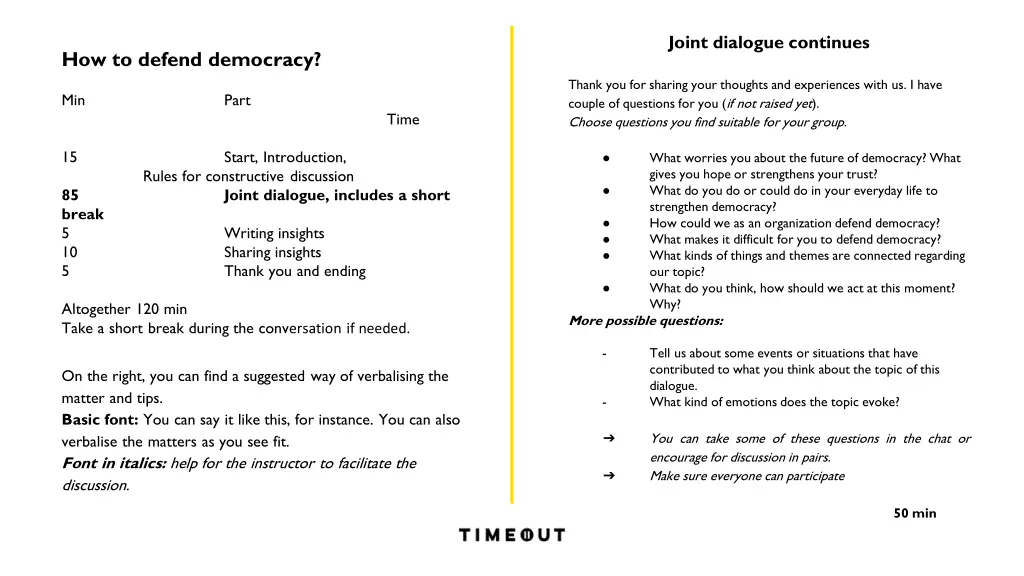 joint dialogue continues