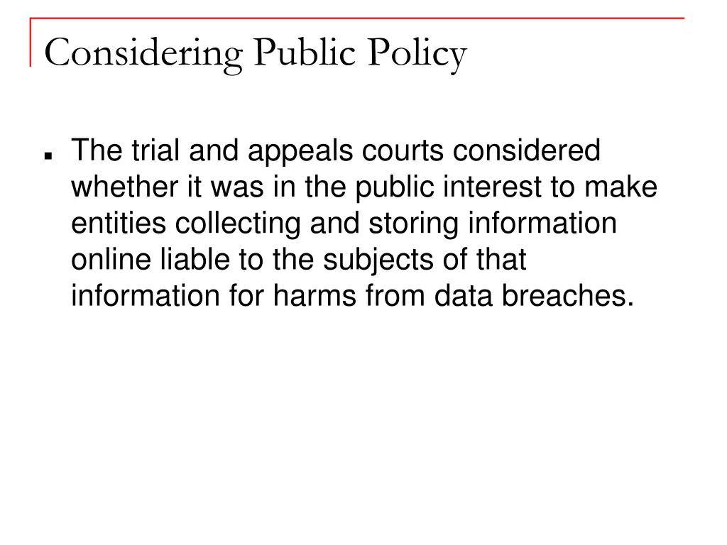considering public policy