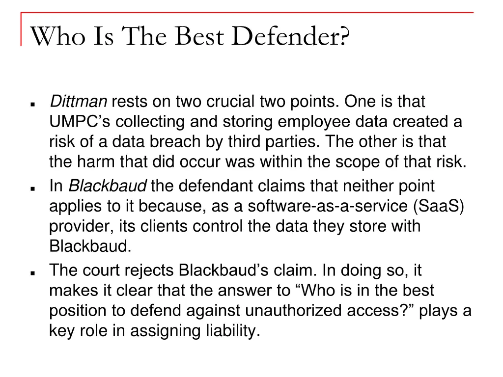 who is the best defender