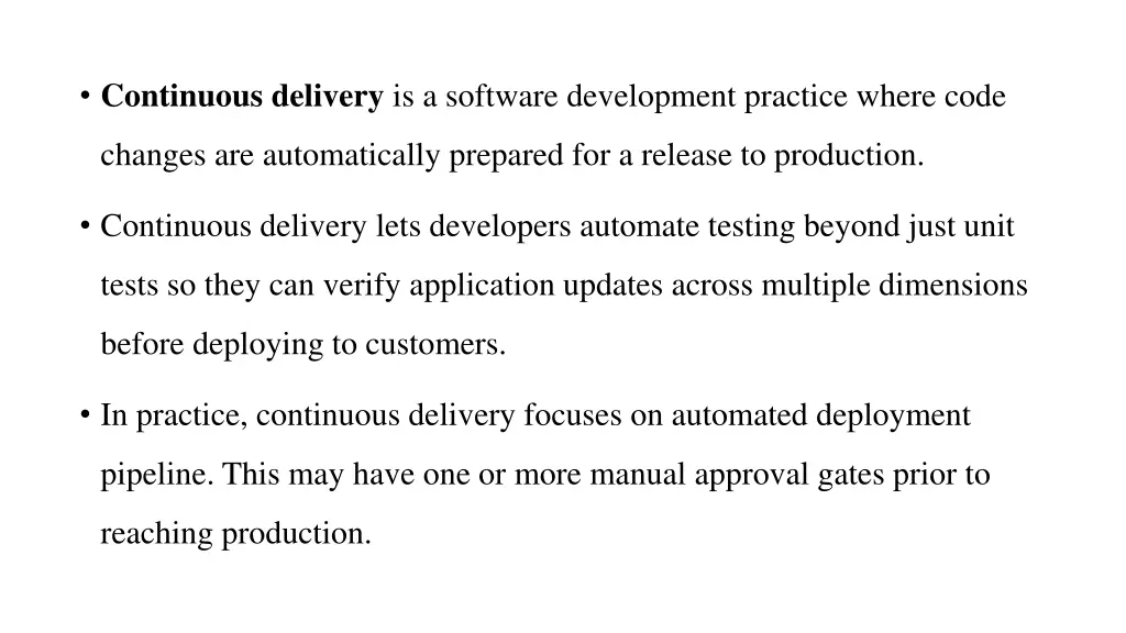 continuous delivery is a software development