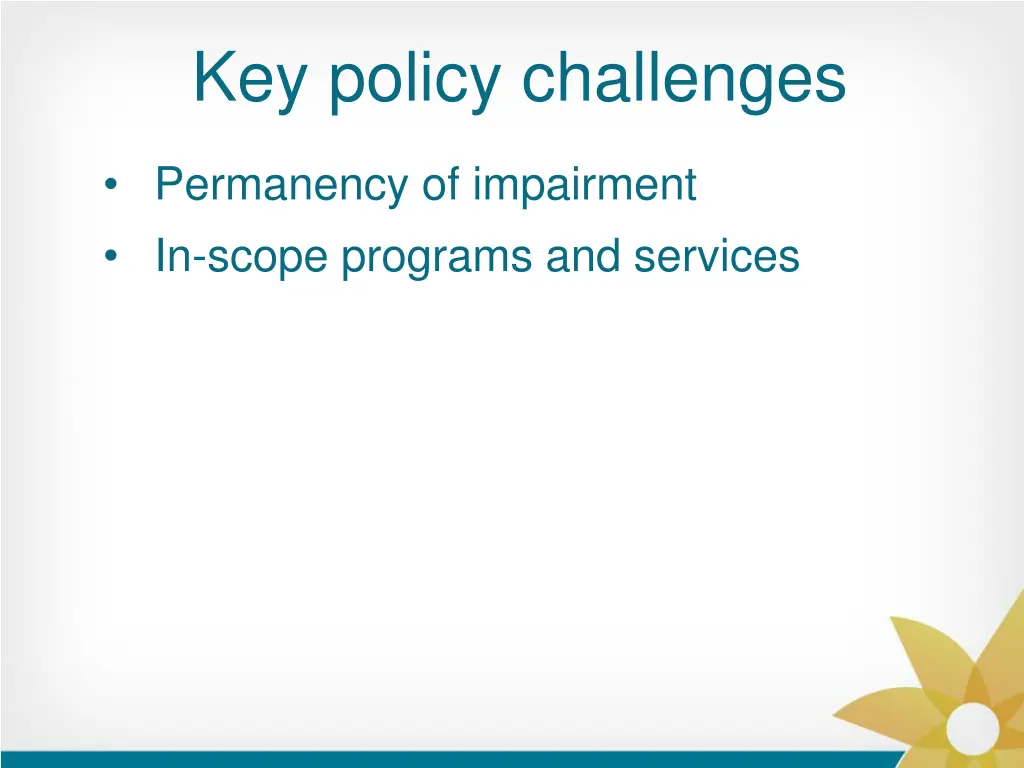 key policy challenges 1