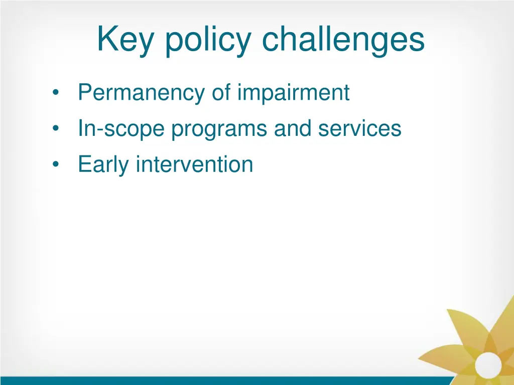 key policy challenges 2