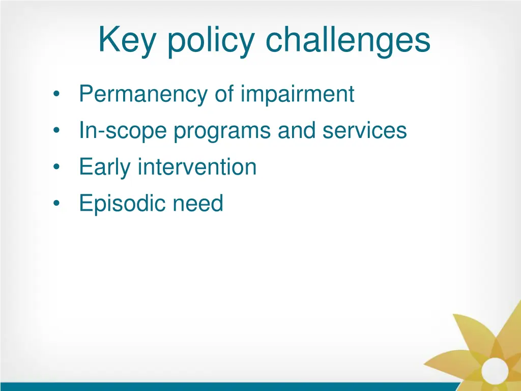 key policy challenges 3