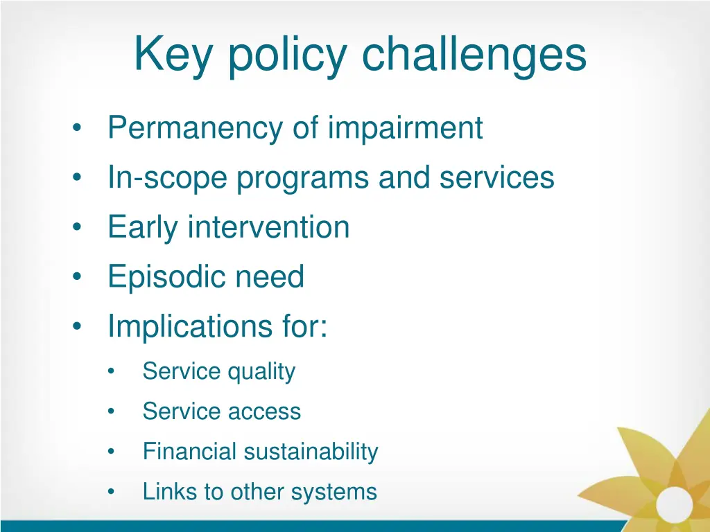 key policy challenges 4