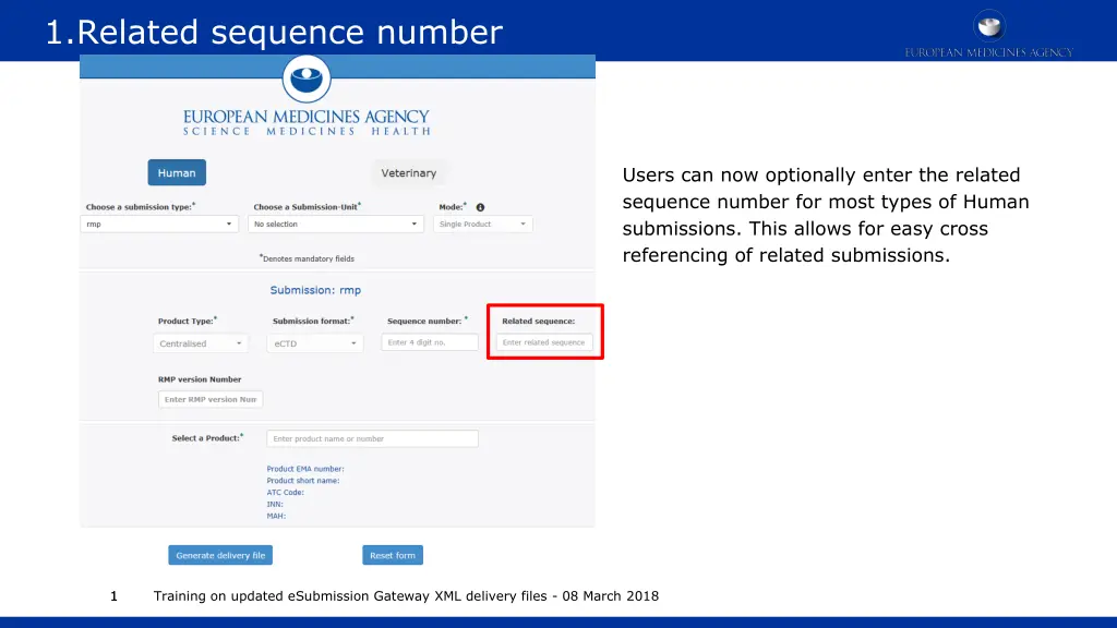 1 related sequence number