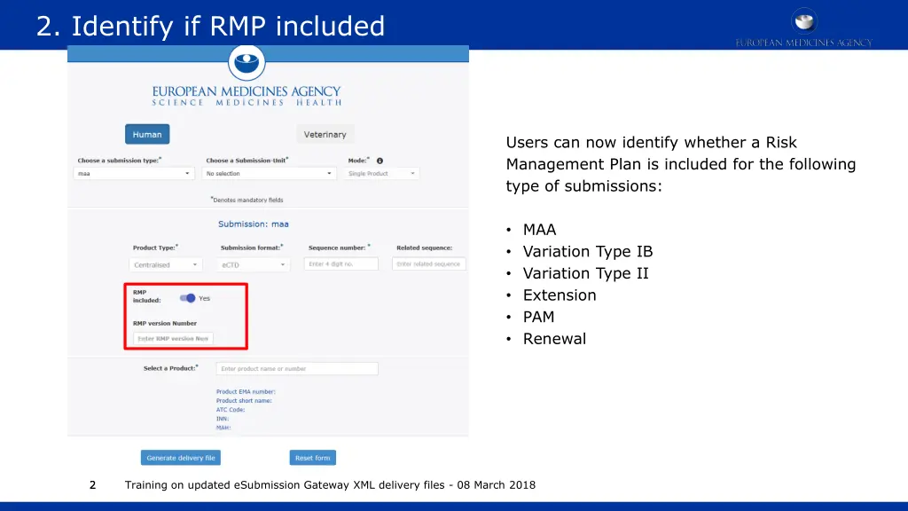 2 identify if rmp included