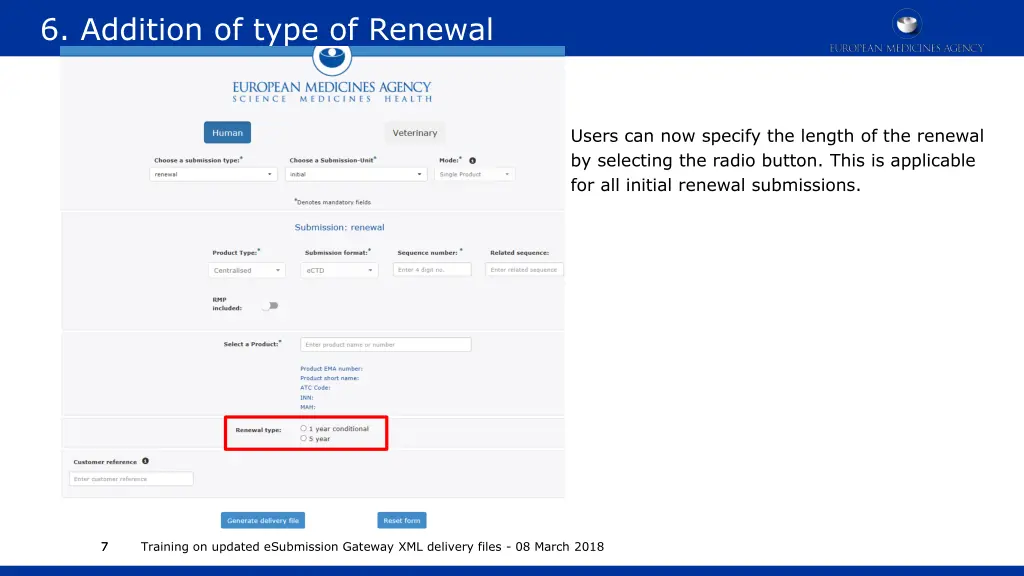 6 addition of type of renewal