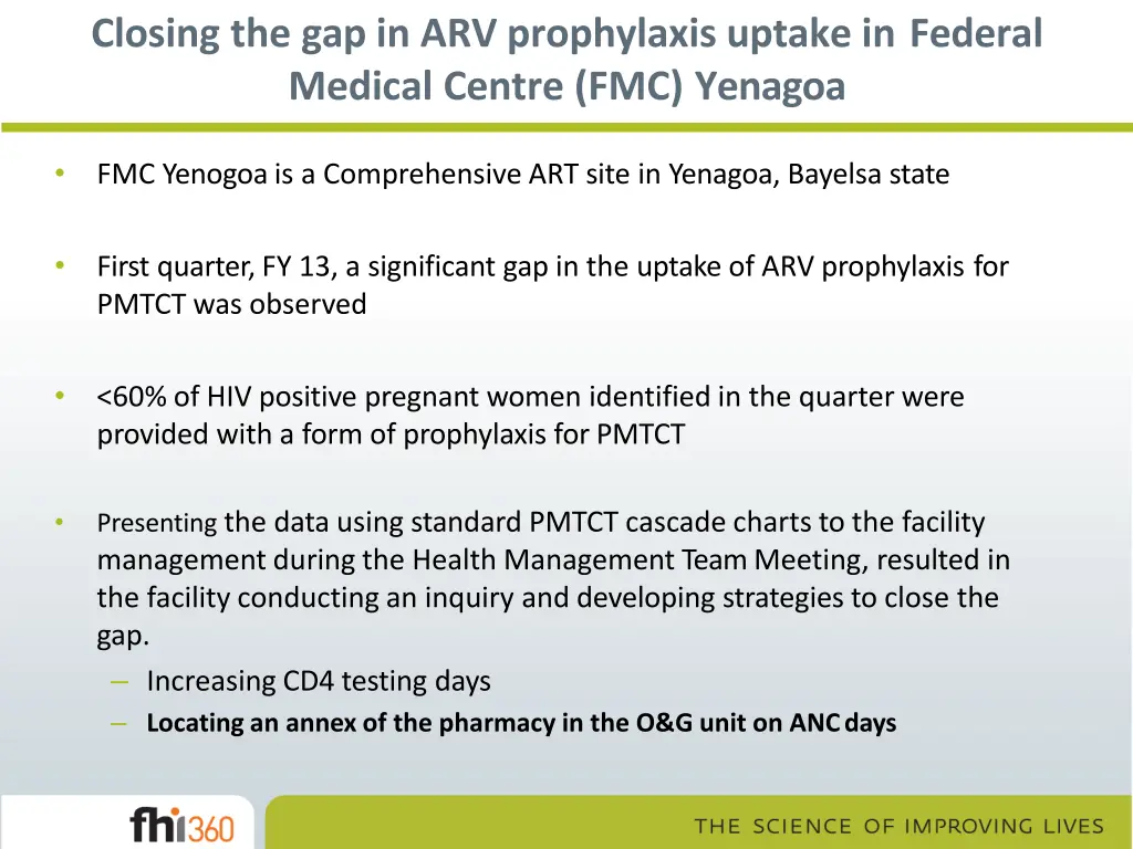 closing the gap in arv prophylaxis uptake