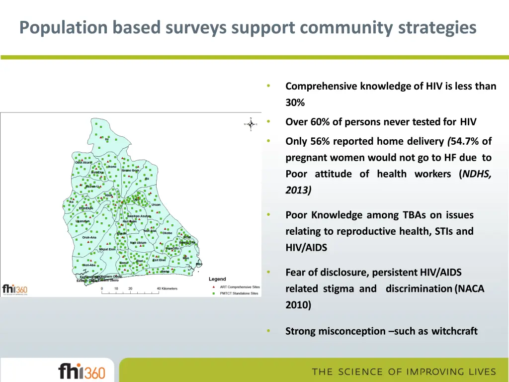 population based surveys support community