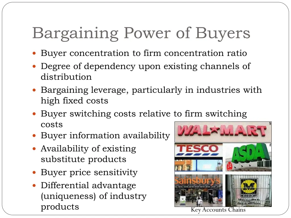 bargaining power of buyers