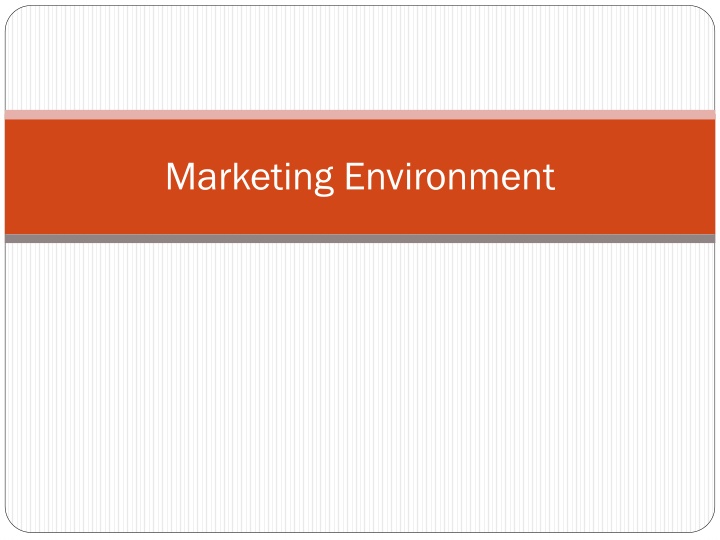 marketing environment