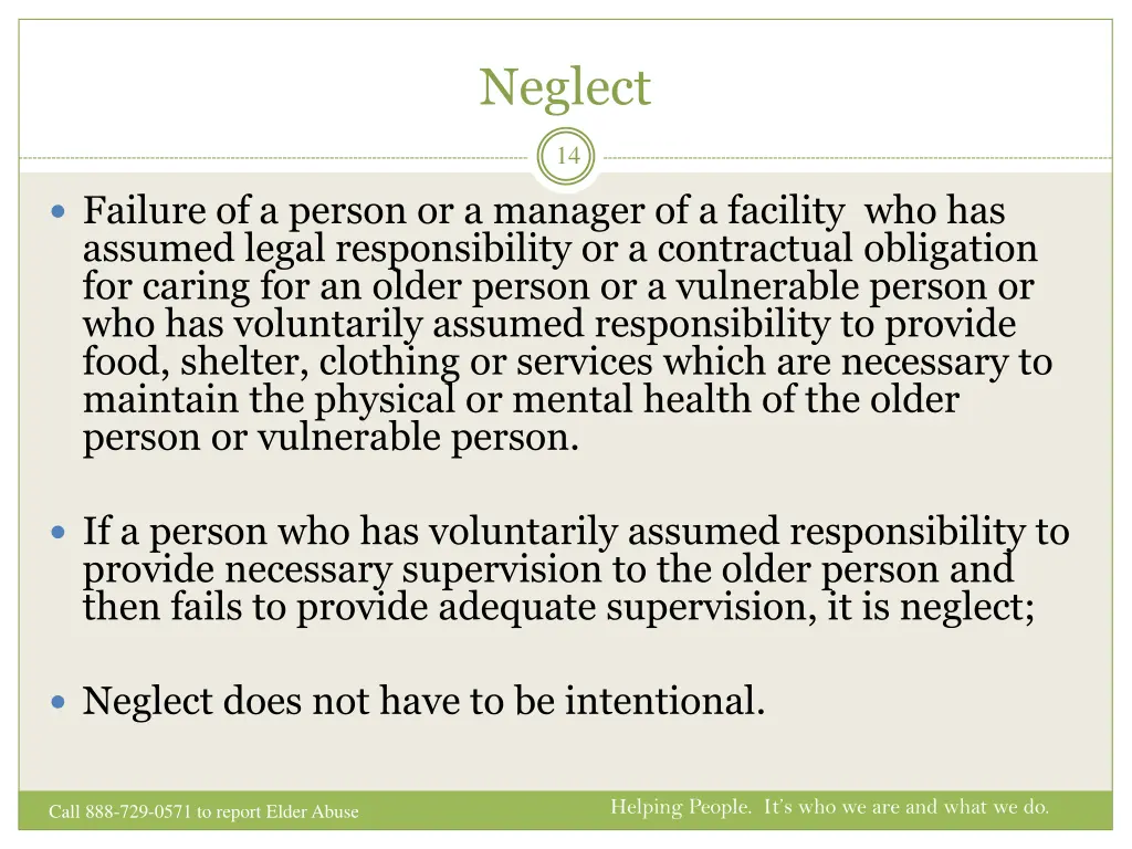 neglect
