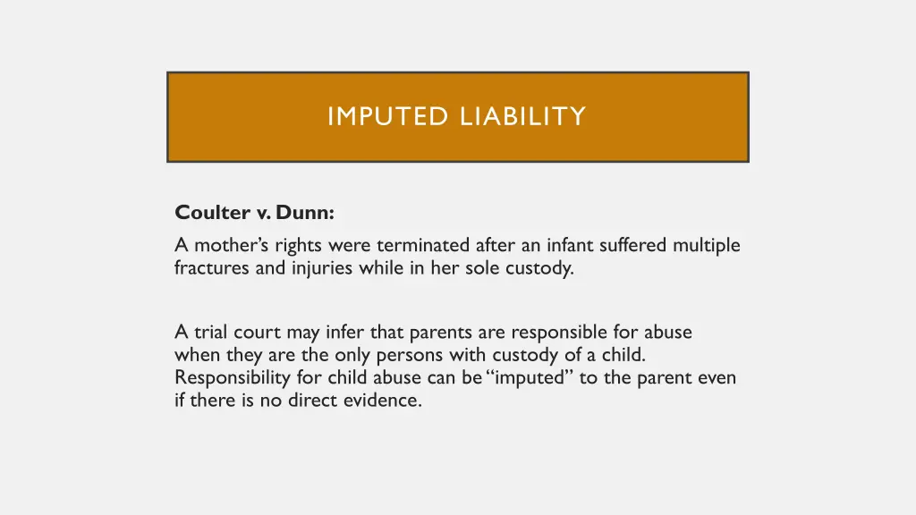imputed liability