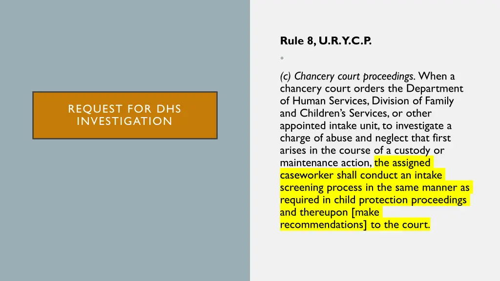 rule 8 u r y c p c chancery court proceedings