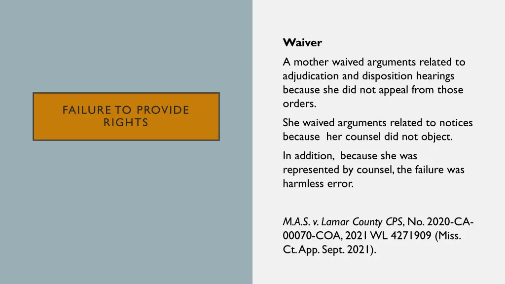 waiver