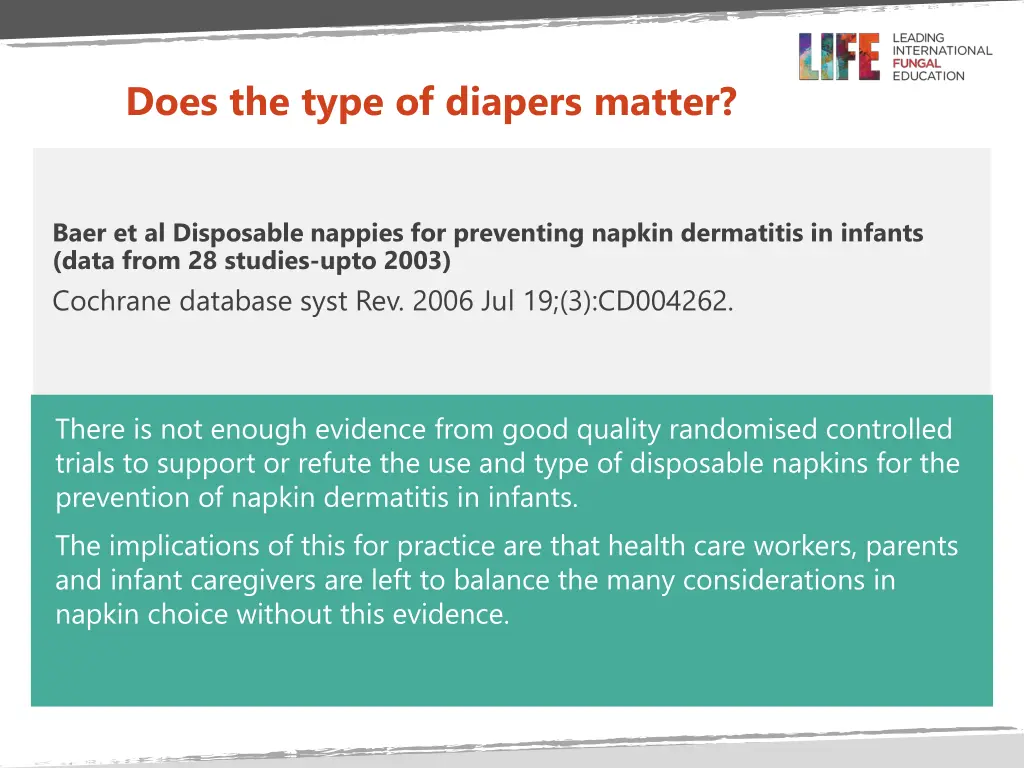 does the type of diapers matter