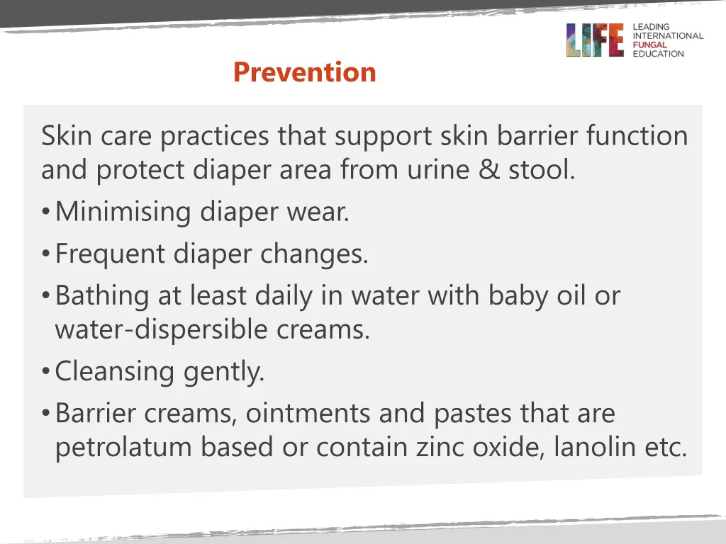 prevention