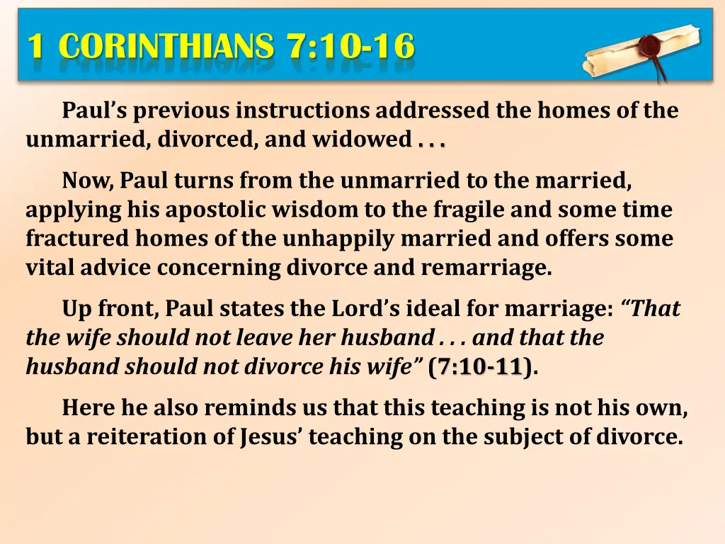 1 corinthians 7 10 16 1