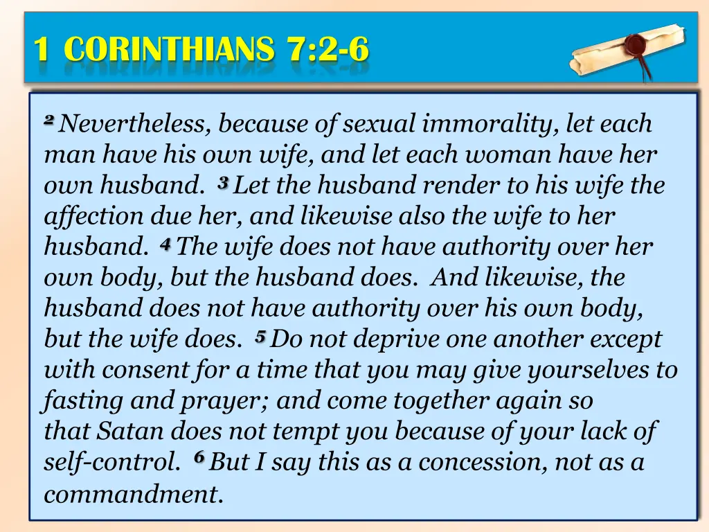 1 corinthians 7 2 6