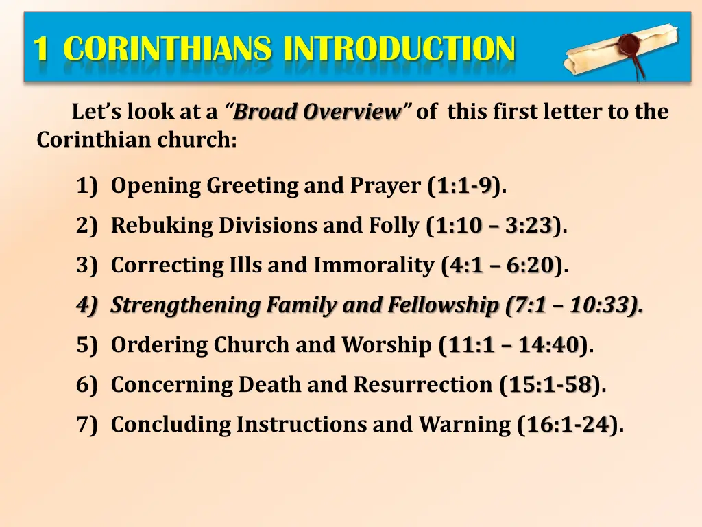 1 corinthians introduction 1