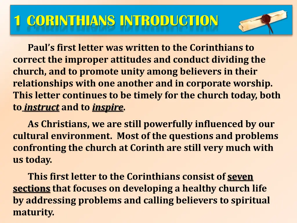 1 corinthians introduction