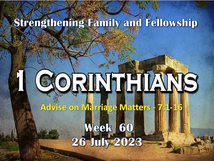 strengthening family and fellowship strengthening