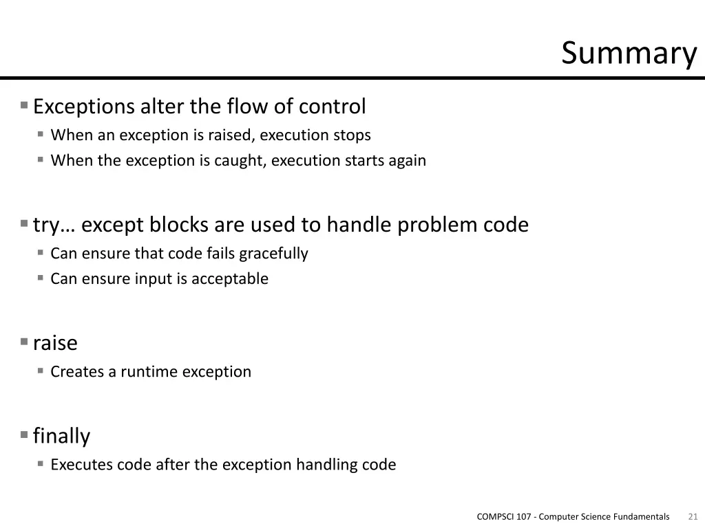 summary