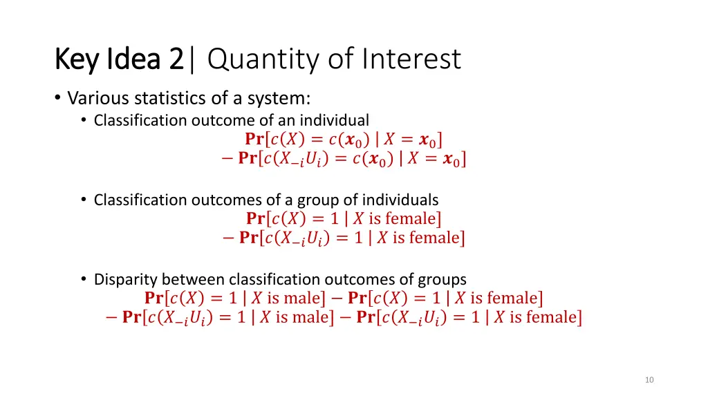 key idea key idea 2 2 quantity of interest