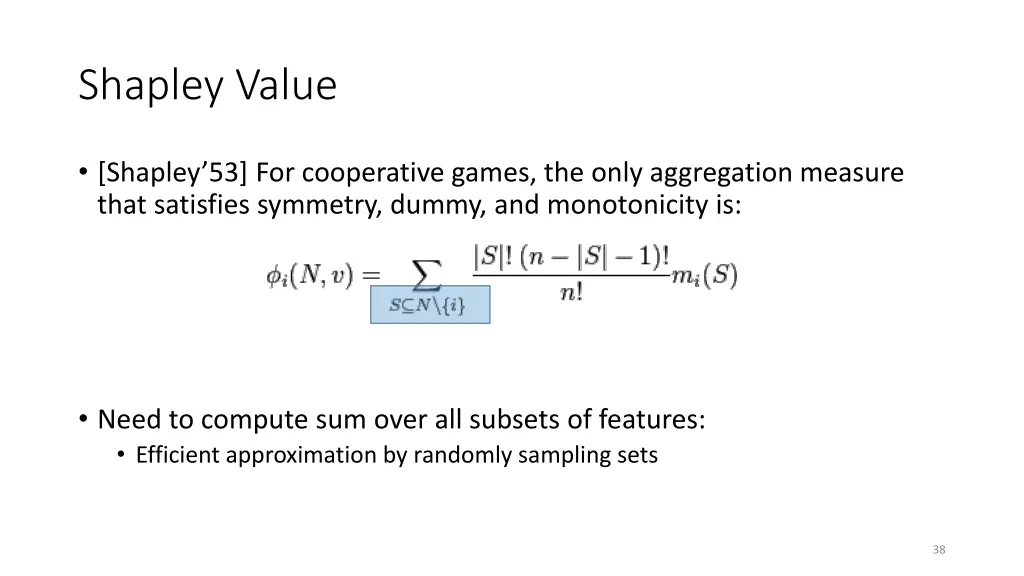 shapley value