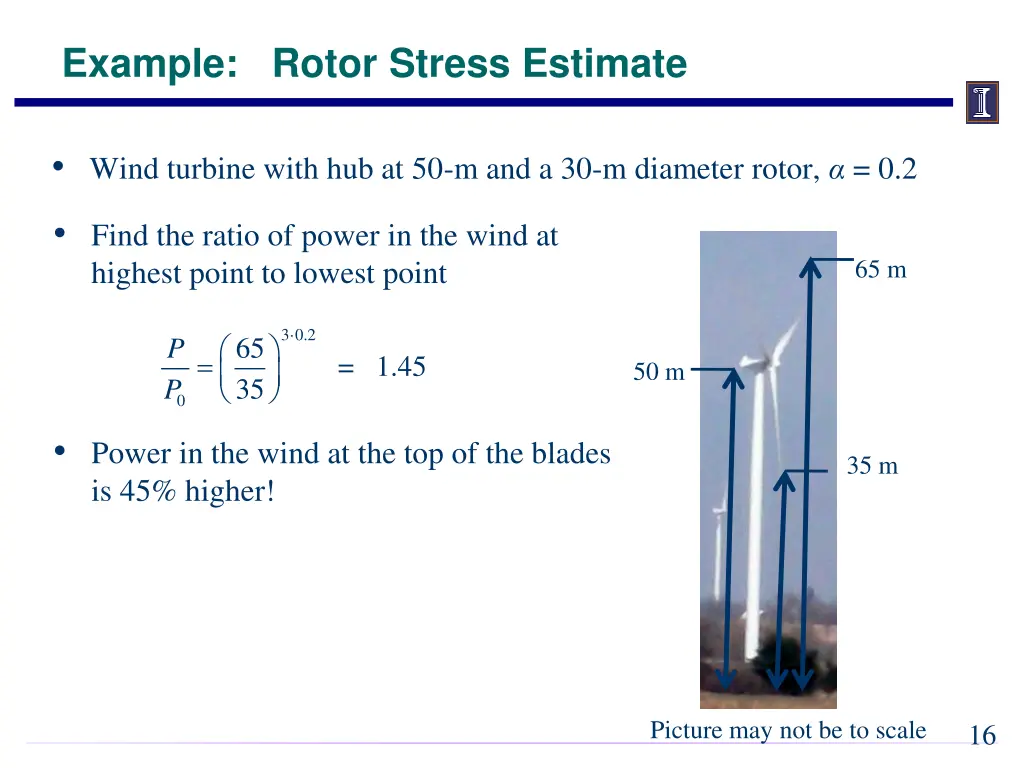 example rotor stress estimate