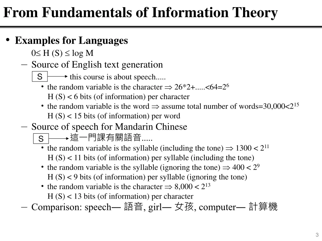 from fundamentals of information theory