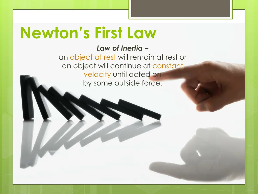 newton s first law