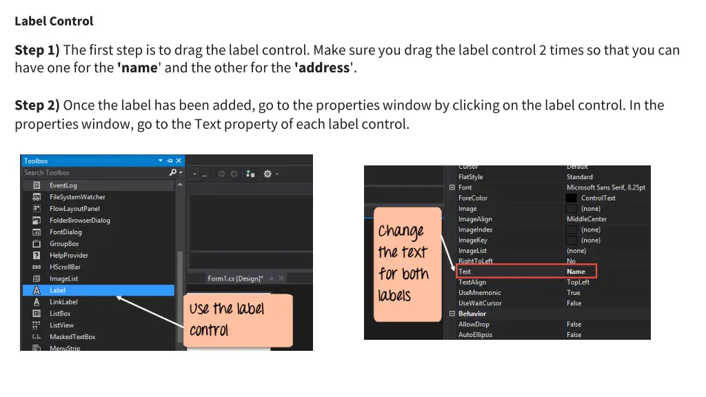 label control