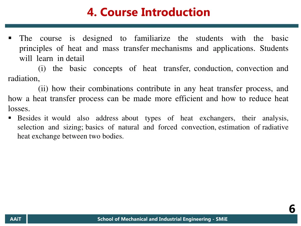4 course introduction