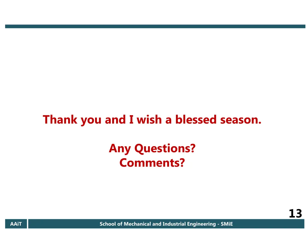 thank you and i wish a blessed season