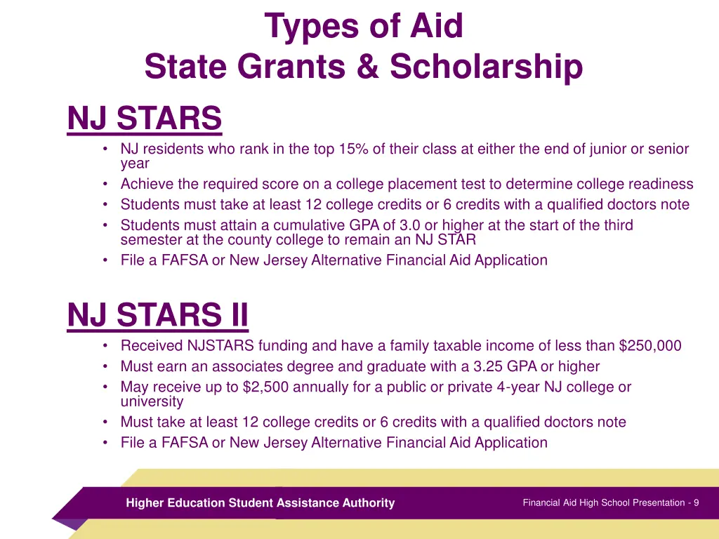 types of aid 3