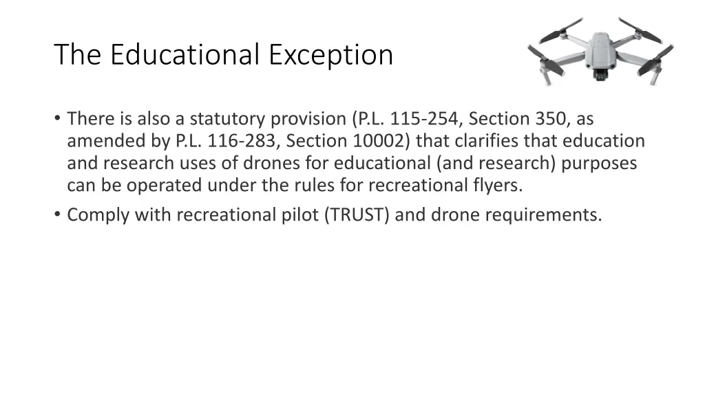 the educational exception