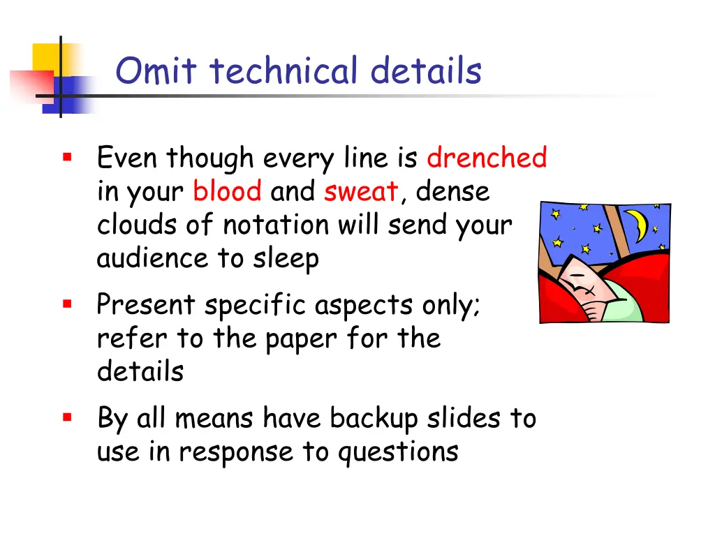 omit technical details