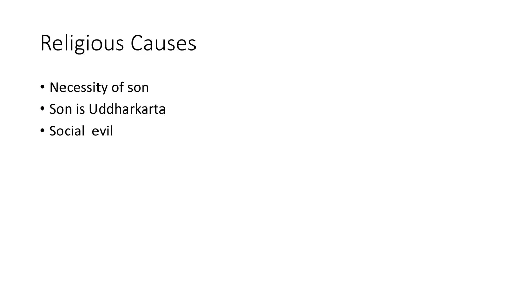 religious causes