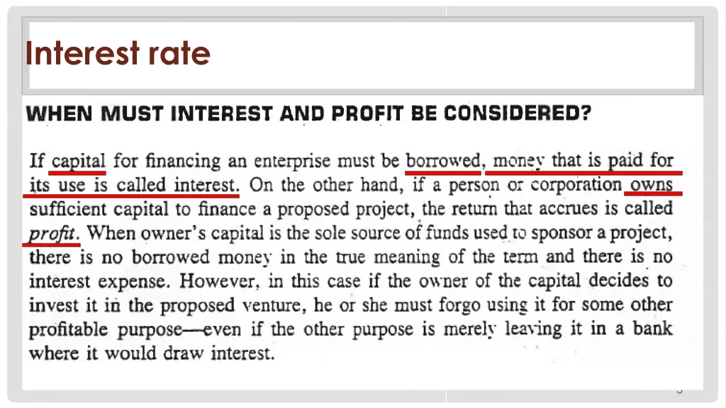 interest rate