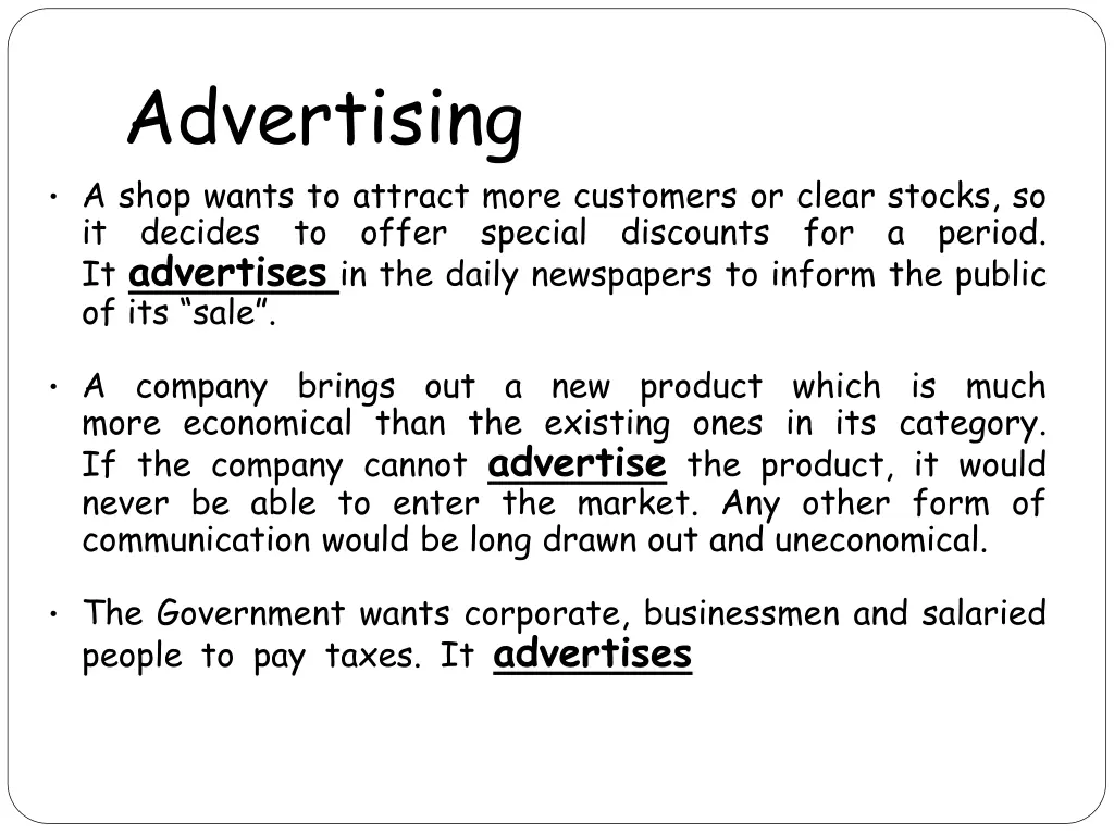 advertising a shop wants to attract more