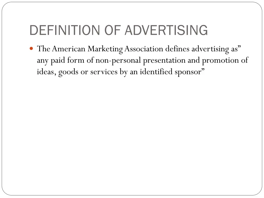 definition of advertising