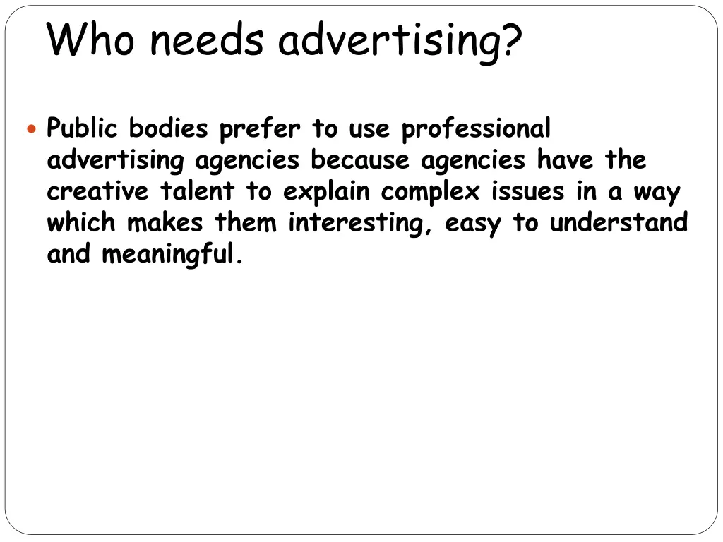 who needs advertising 2