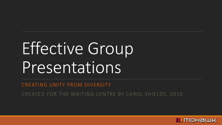 effective group presentations