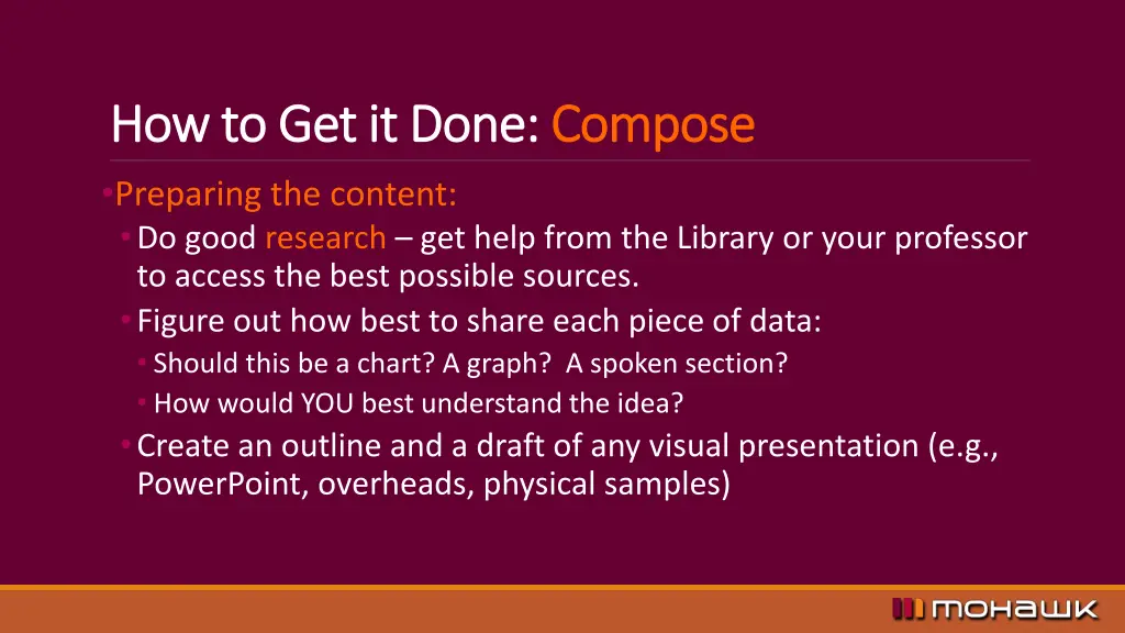how to get it done how to get it done compose