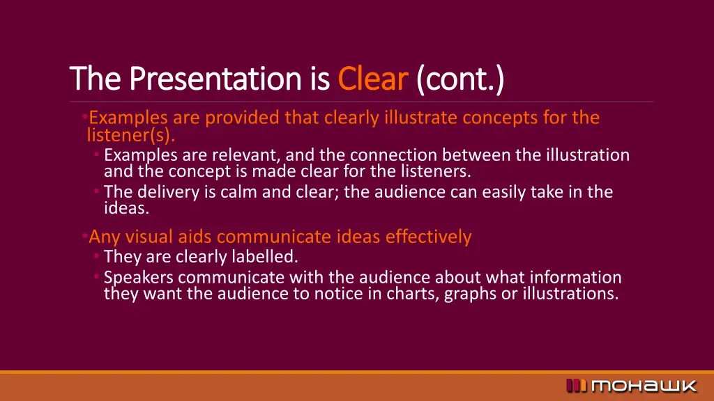 the presentation is the presentation is clear 1