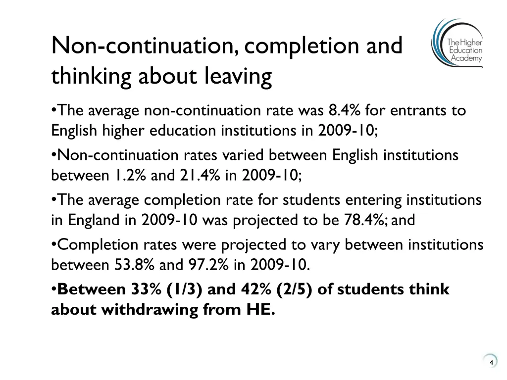 non continuation completion and thinking about